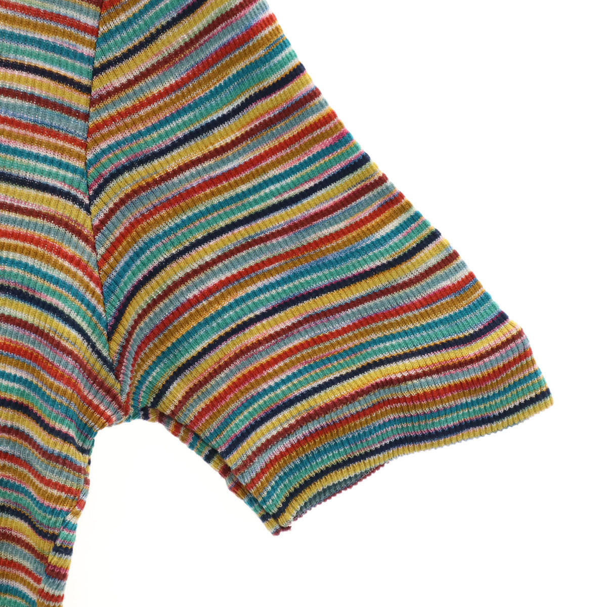 MISSONI SPORT ミッソーニスポーツ イタリア製 ボーダー柄 半袖 カットソー 46 マルチ レディース