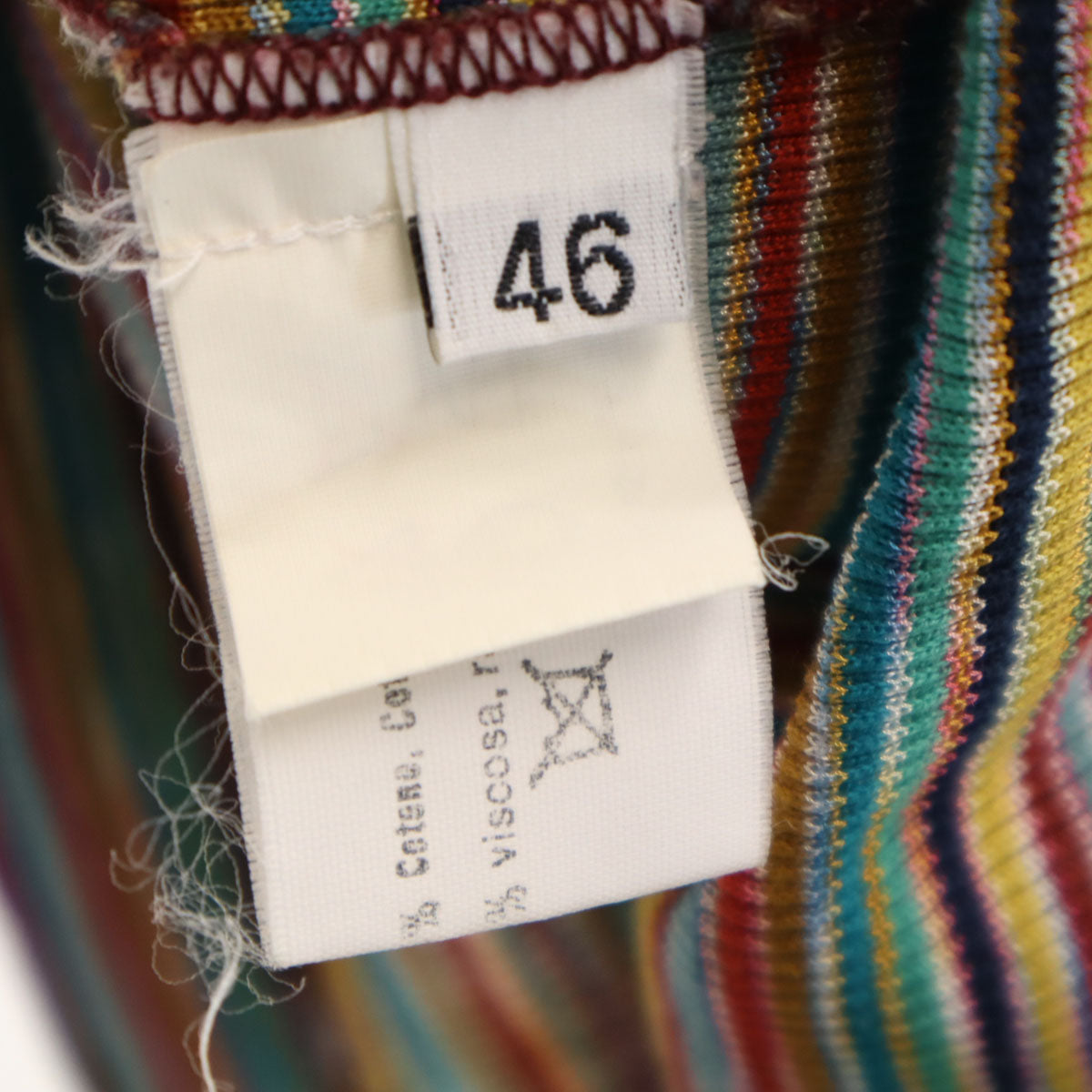 MISSONI SPORT ミッソーニスポーツ イタリア製 ボーダー柄 半袖 カットソー 46 マルチ レディース