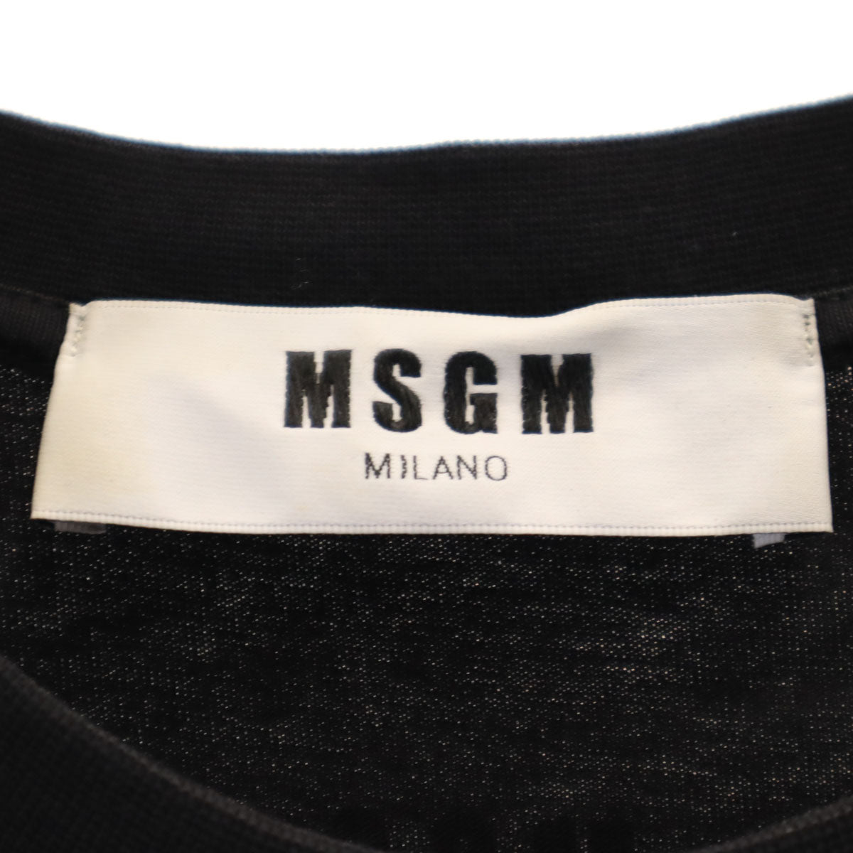 MSGM エムエスジーエム 半袖 Tシャツ S ブラック メンズ