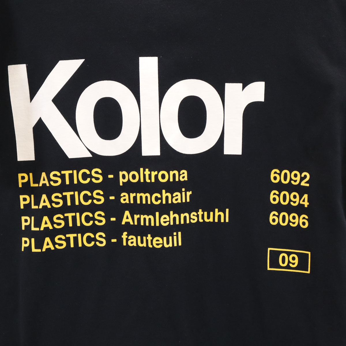 kolor カラー 日本製 半袖 Tシャツ 1 ブラック メンズ