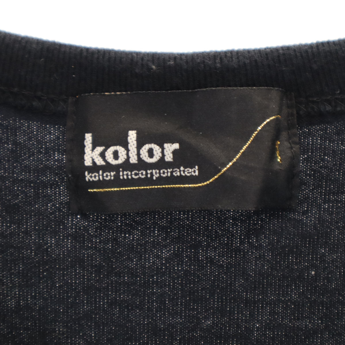 kolor カラー 日本製 半袖 Tシャツ 1 ブラック メンズ