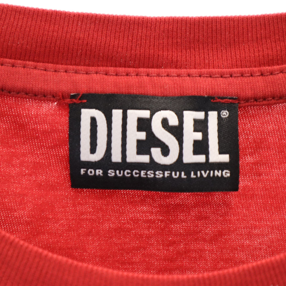 美品 DIESEL ディーゼル 半袖 Tシャツ XL レッド メンズ