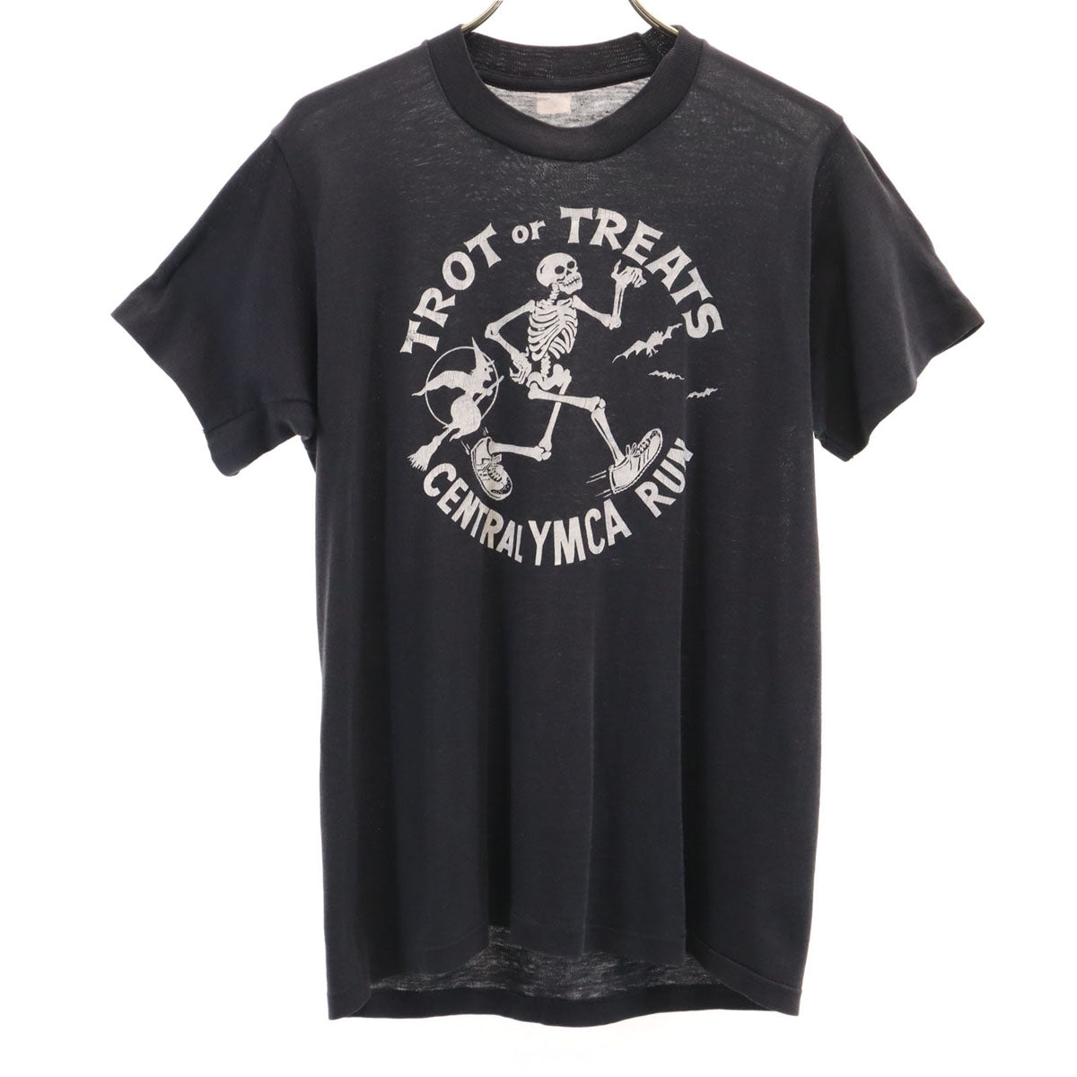 80s ヴィンテージ 半袖 シングルステッチ Tシャツ M ブラック レディース