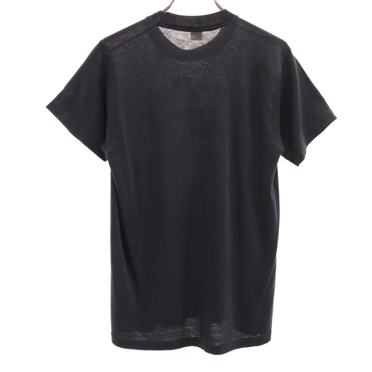 80s ヴィンテージ 半袖 シングルステッチ Tシャツ M ブラック レディース