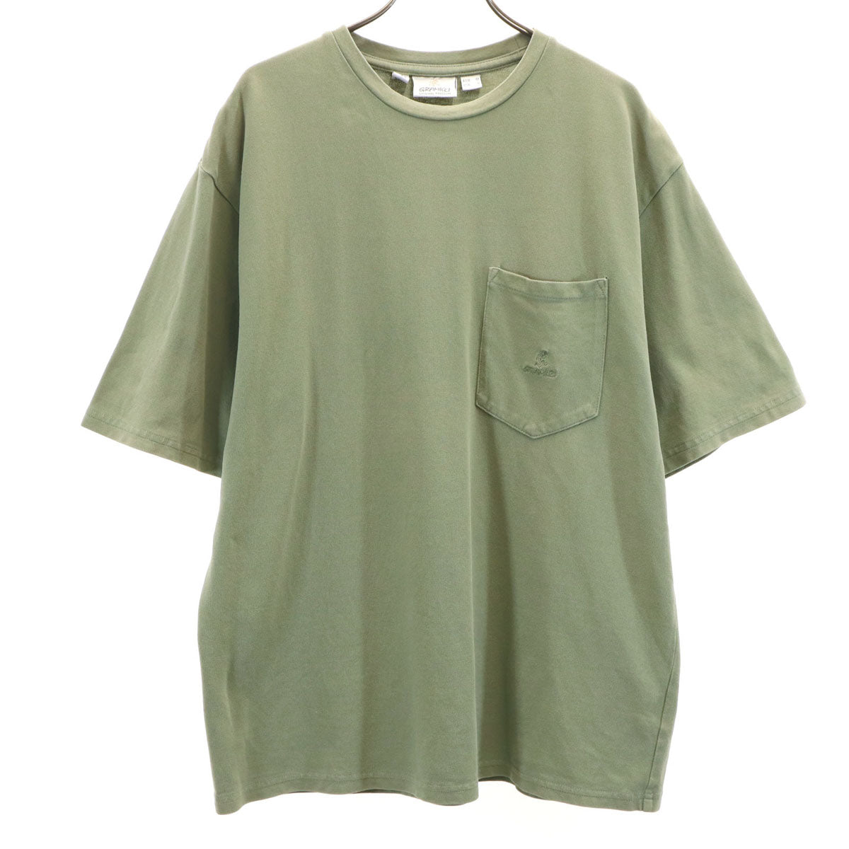 Gramicci グラミチ 半袖 Tシャツ M ピスタチオ系 アウトドア ポケT 鹿の子 メンズ