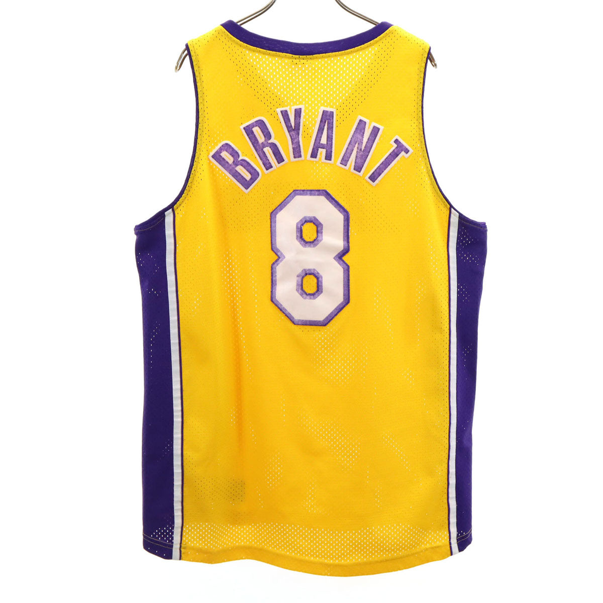 NIKE ナイキ NBA LAKERS BRYANT 8 ノースリーブ ゲームシャツ メッシュ タンクトップ L イエロー レイカーズ メンズ