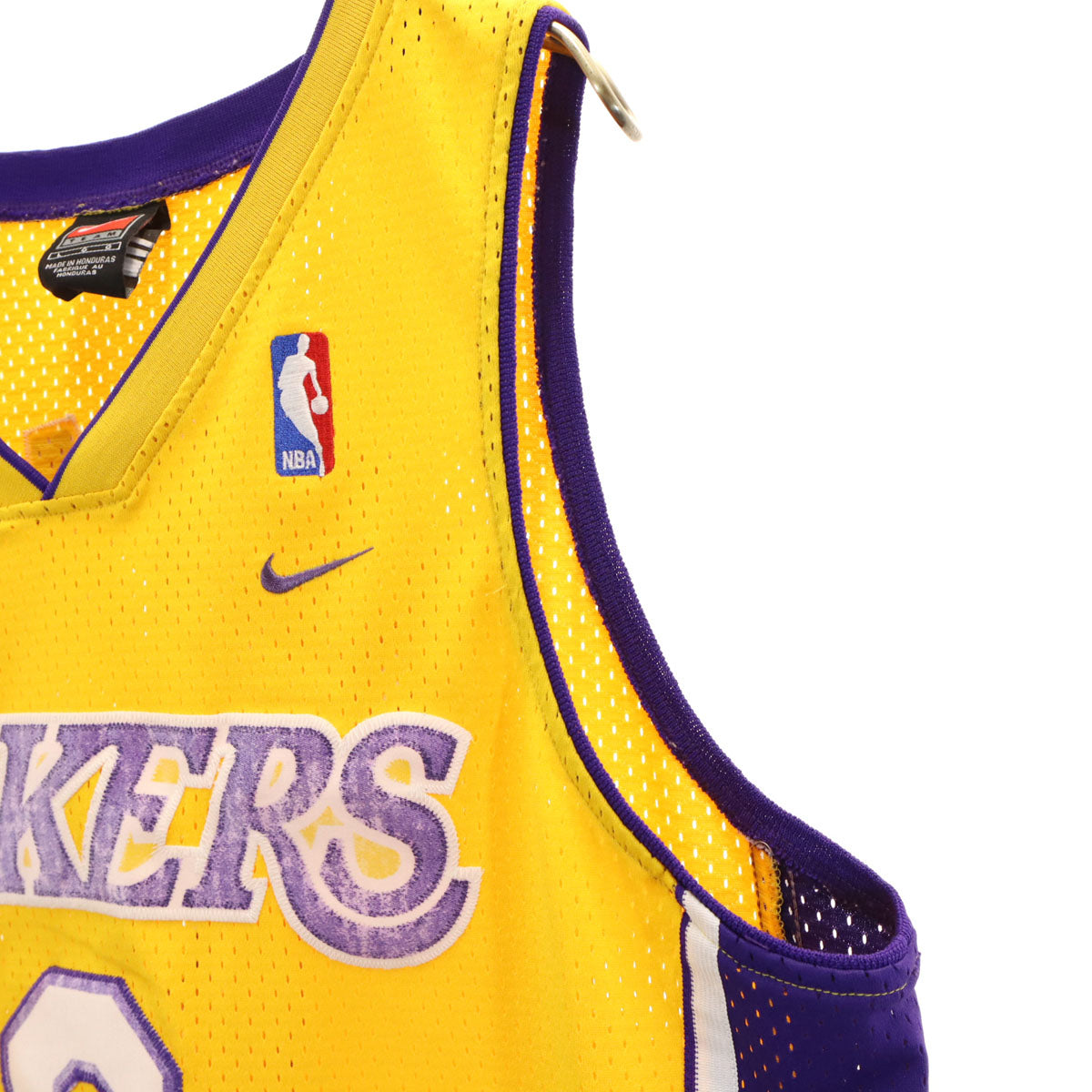 NIKE ナイキ NBA LAKERS BRYANT 8 ノースリーブ ゲームシャツ メッシュ タンクトップ L イエロー レイカーズ メンズ