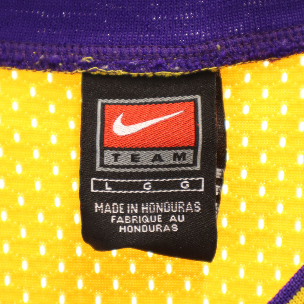 NIKE ナイキ NBA LAKERS BRYANT 8 ノースリーブ ゲームシャツ メッシュ タンクトップ L イエロー レイカーズ メンズ