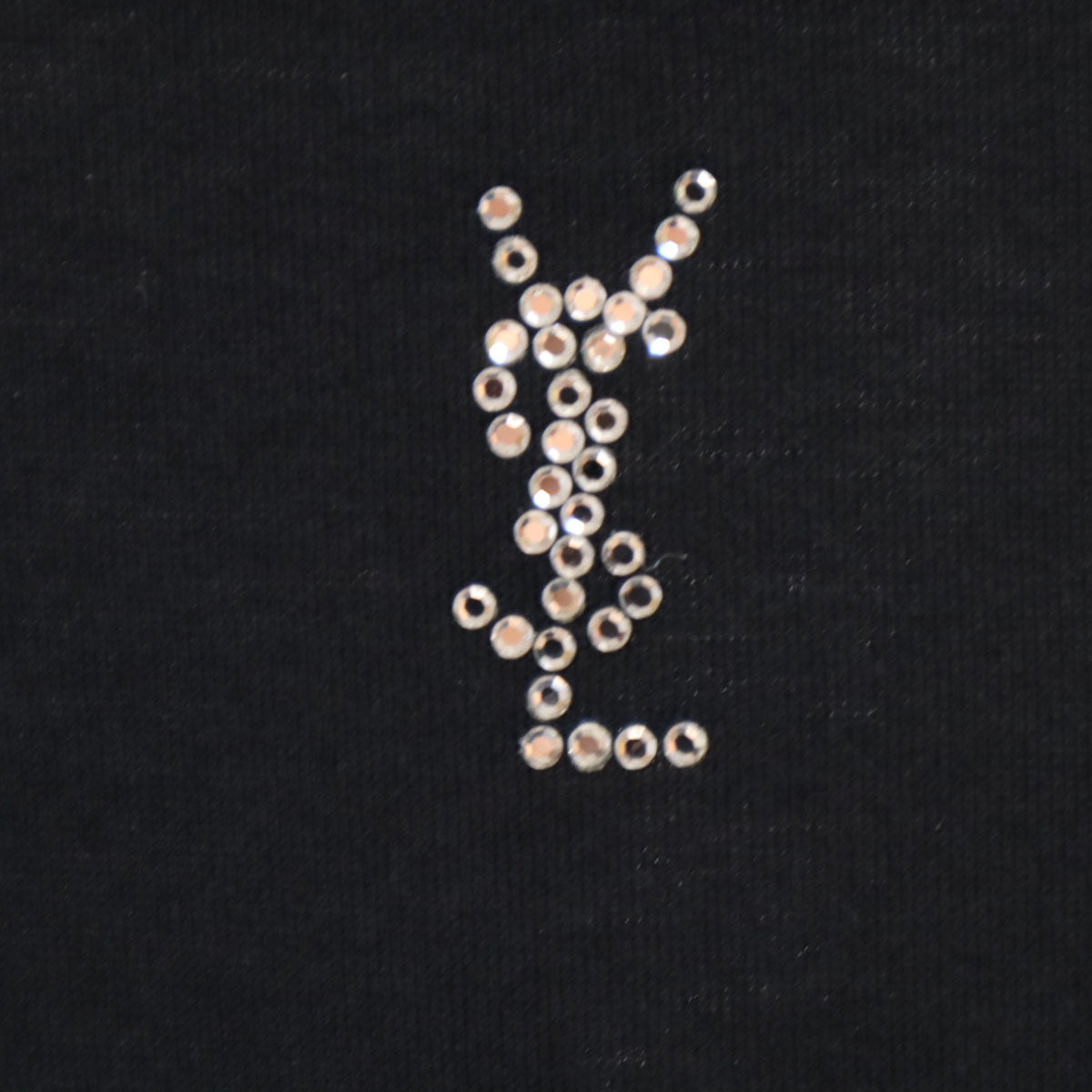 YVES SAINT LAURENT イヴサンローラン 90s オールド 半袖 Tシャツ M ブラック レディース