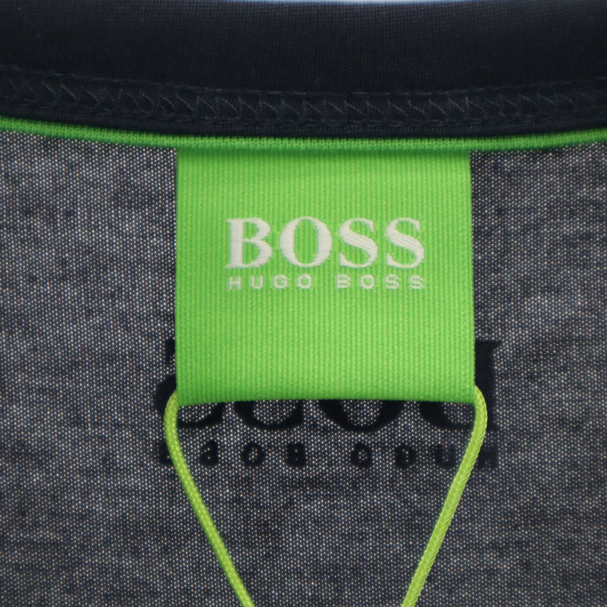 未使用 BOSS HUGO BOSS ボスヒューゴボス エンボスロゴ 半袖 Tシャツ L ネイビー メンズ