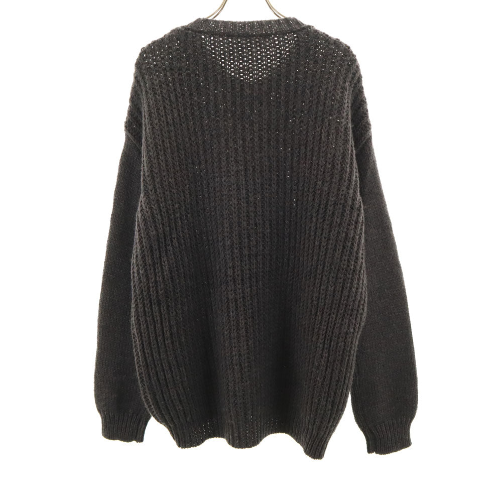 LIVIANA CONTI リビアナコンティ イタリア製 長袖 セーター S チャコールグレー ニット レディース
