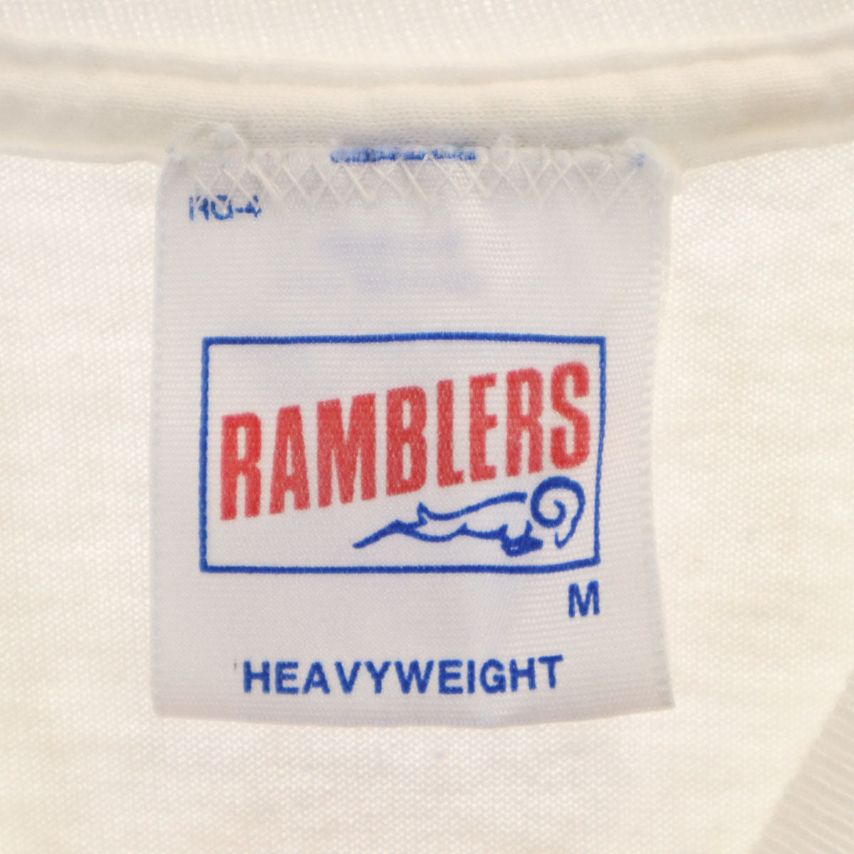RAMBLERS ランブラーズ GEORGIA BULLDOGS 半袖 シングルステッチ Tシャツ M ホワイト メンズ