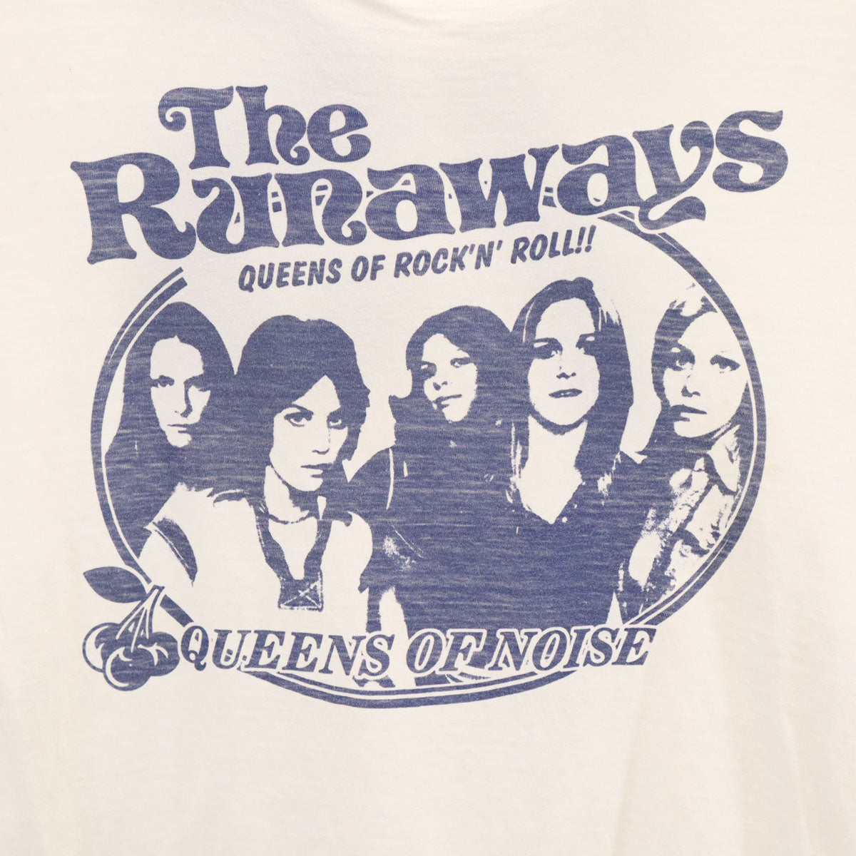 HYSTERIC GLAMOUR ヒステリックグラマー 日本製 THE RUNAWAYS 半袖 Tシャツ S ホワイト ザ・ランナウェイズ ロック バンT メンズ