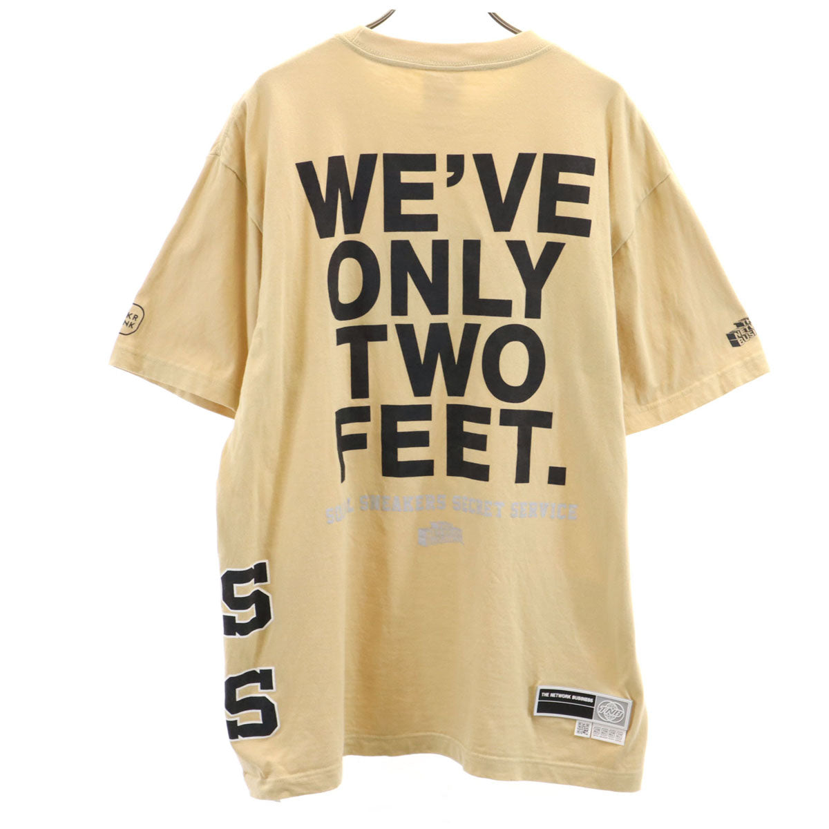 THE NETWORK BUSINESS ザネットワークビジネス 半袖 Tシャツ L ベージュ メンズ