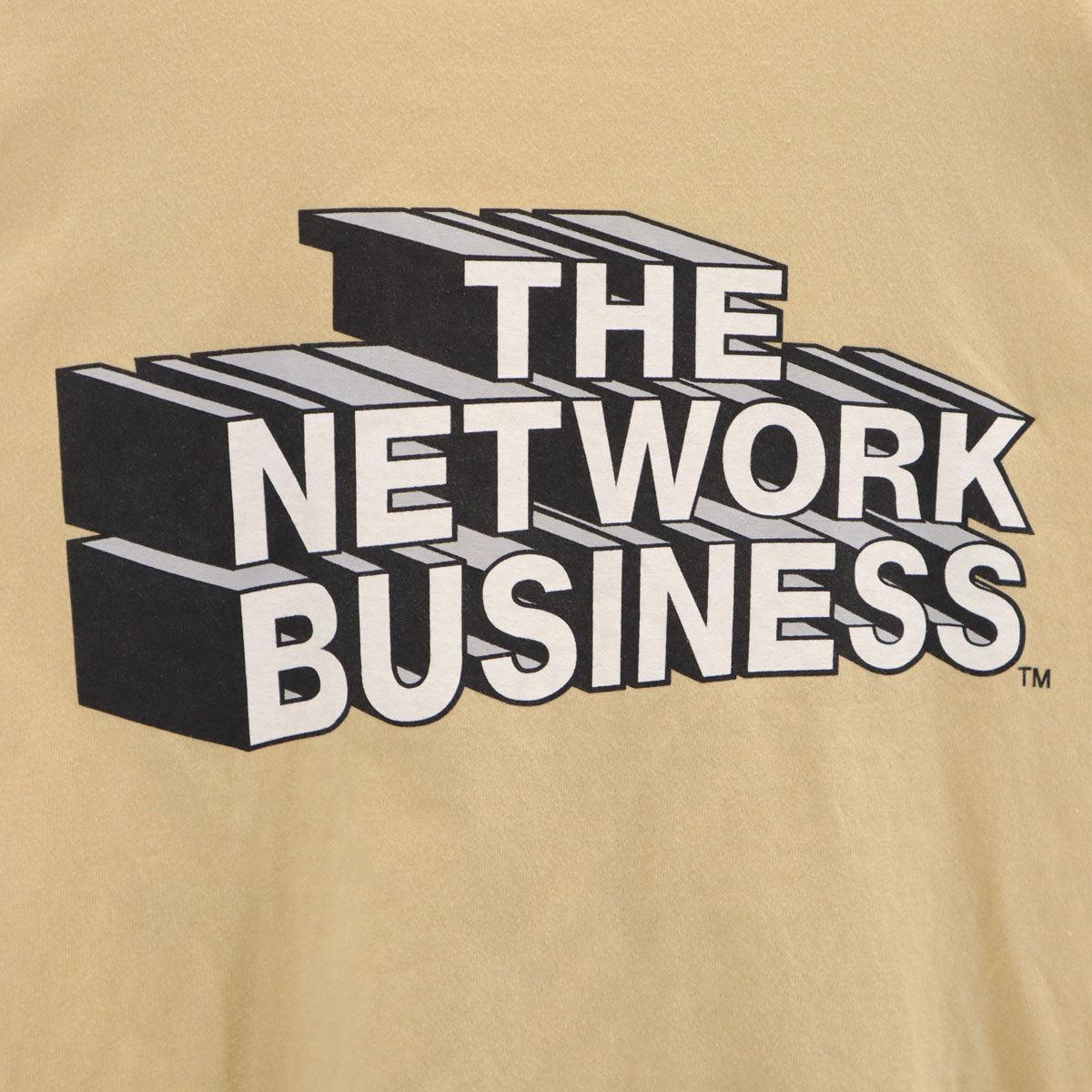 THE NETWORK BUSINESS ザネットワークビジネス 半袖 Tシャツ L ベージュ メンズ