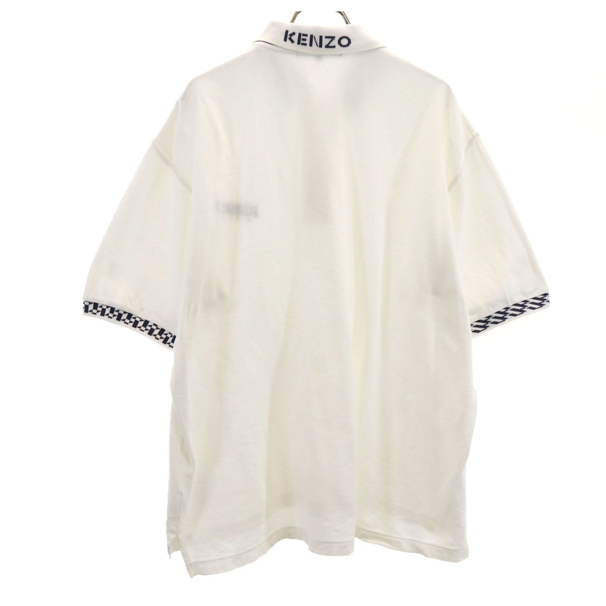 KENZO GOLF ケンゾーゴルフ 90s オールド 半袖 ポロシャツ 5 ホワイト 鹿の子 メンズ