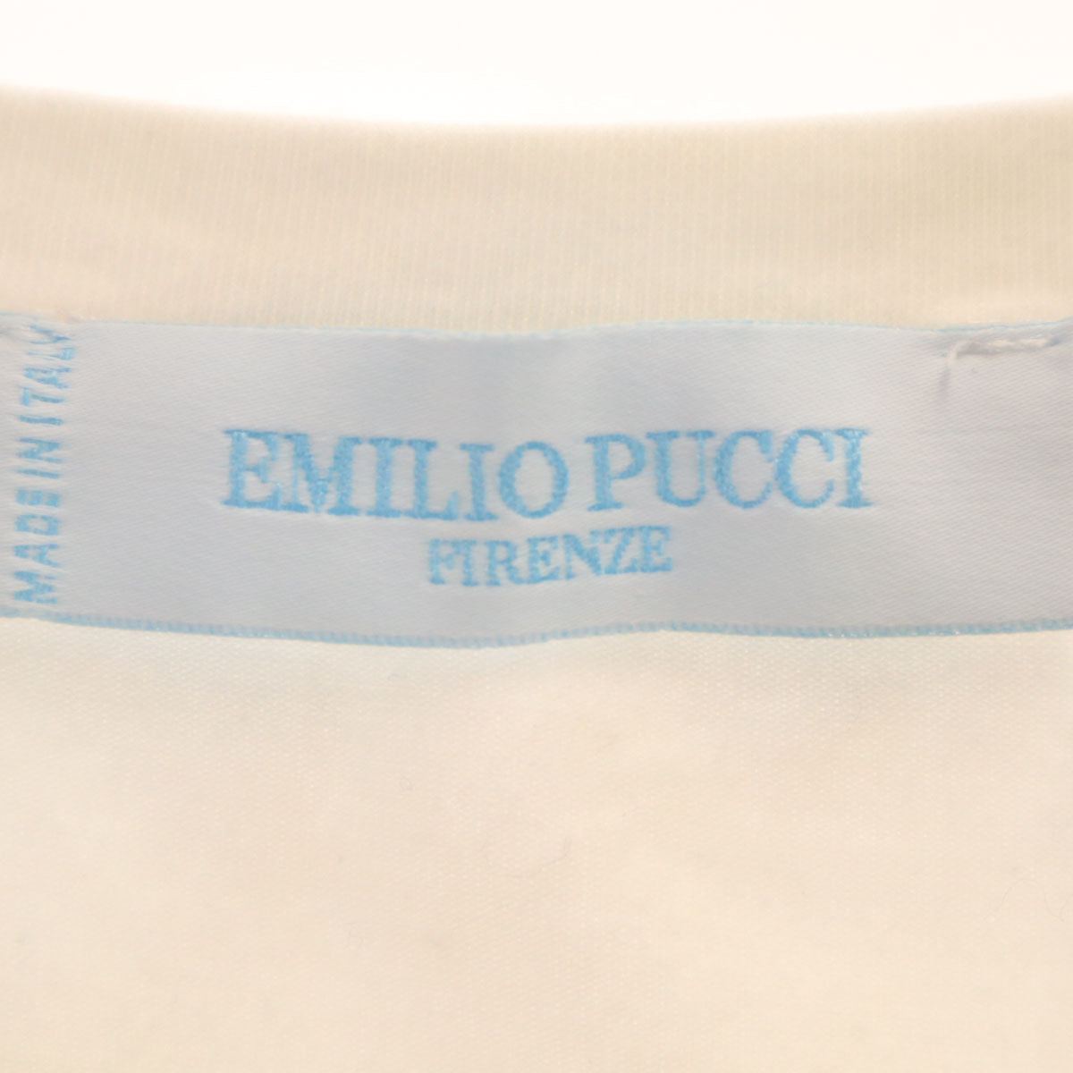 Emilio Pucci エミリオプッチ イタリア製 プッチ柄 タンクトップ M アイボリー レディース