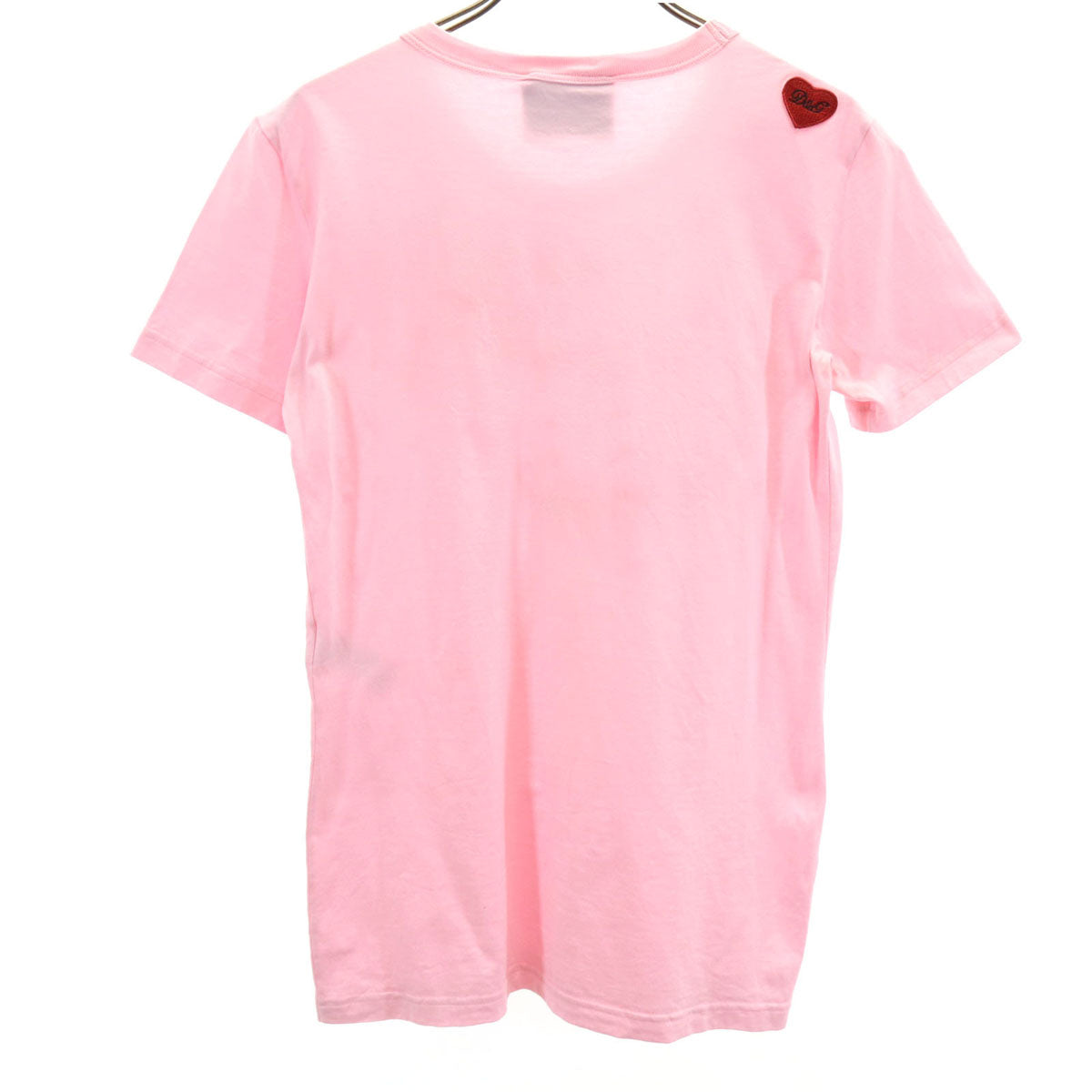 D&G DOLCE&GABBANA ディーアンドジードルチェアンドガッバーナ 半袖 Tシャツ 40 ピンク レディース