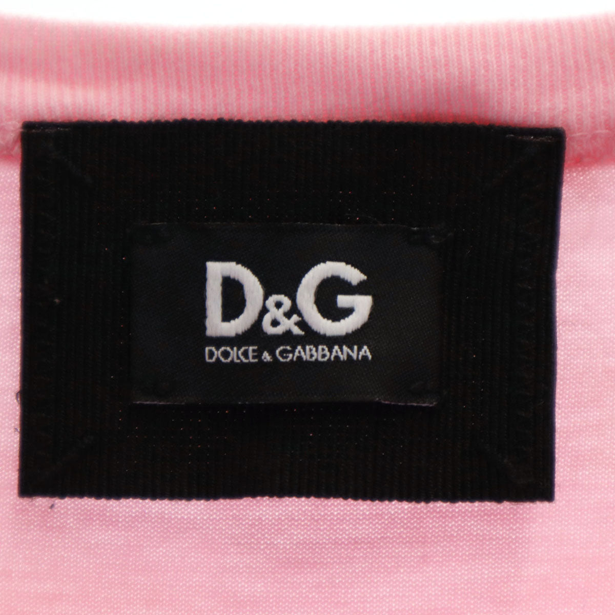D&G DOLCE&GABBANA ディーアンドジードルチェアンドガッバーナ 半袖 Tシャツ 40 ピンク レディース