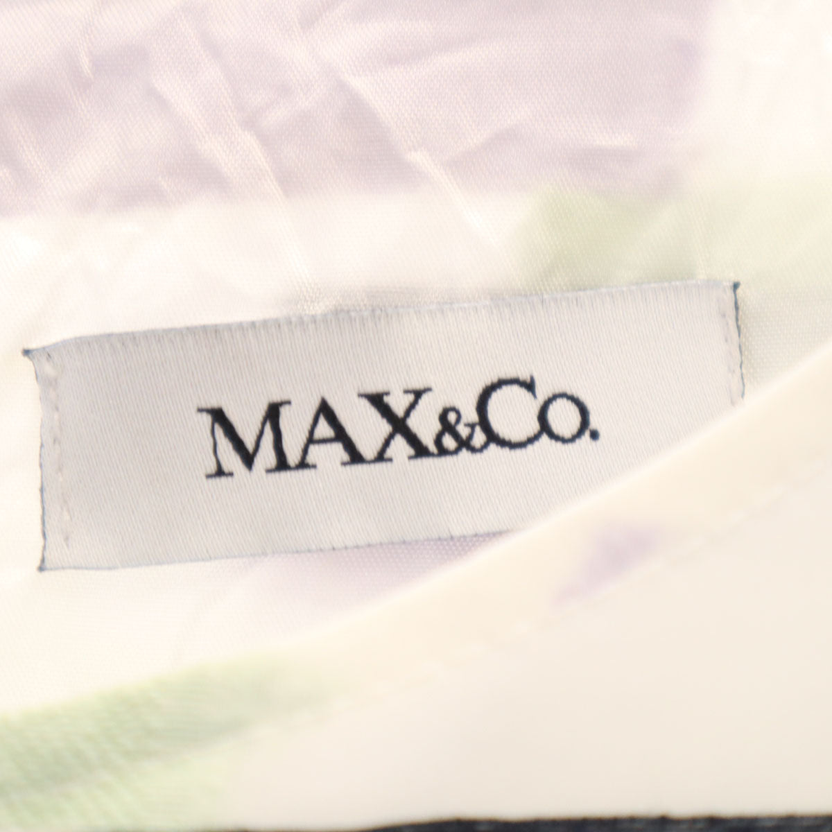 MAX&CO マックスアンドコー 総柄 フレンチスリーブ ワンピース 40 ホワイト レディース