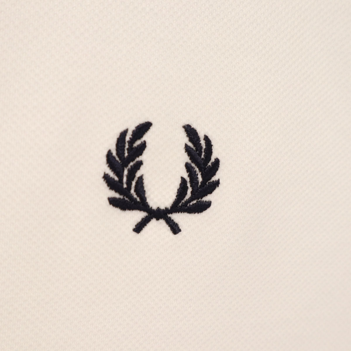 未使用 FRED PERRY フレッドペリー 半袖 ポロシャツ L ホワイト系 鹿の子地 メンズ