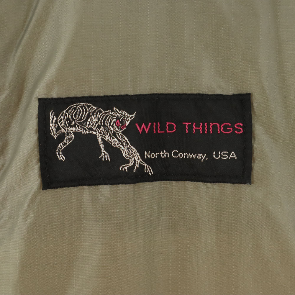 WILDTHINGS ワイルドシングス USA製 リバーシブル 中綿ベスト XS グレー メンズ