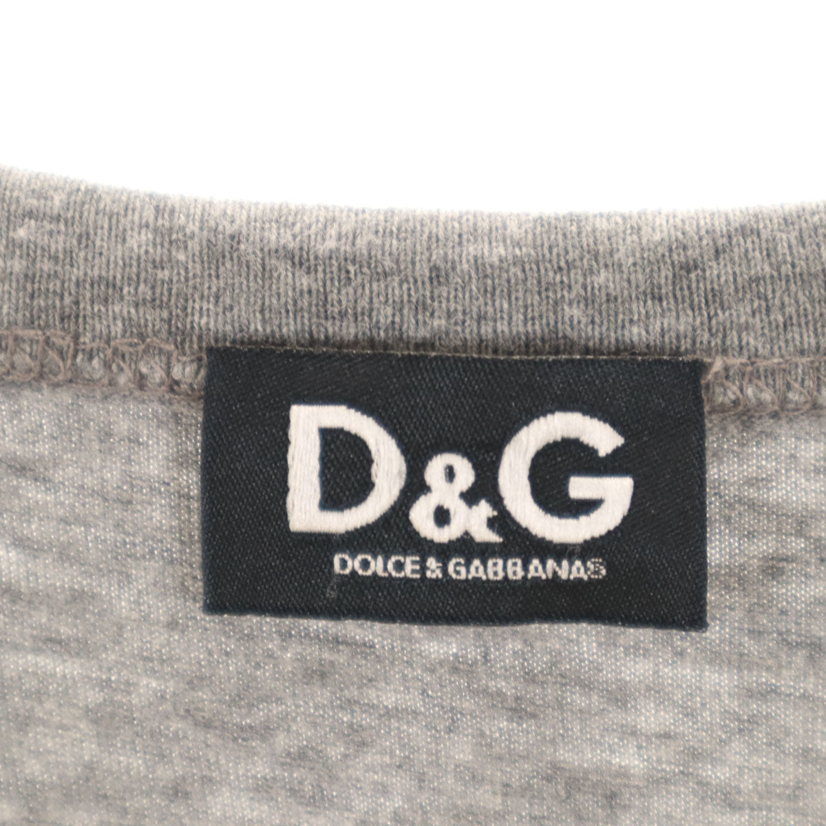 D&G DOLCE&GABBANA ディーアンドジードルチェアンドガッバーナ LOVE タンクトップ S グレー レディース