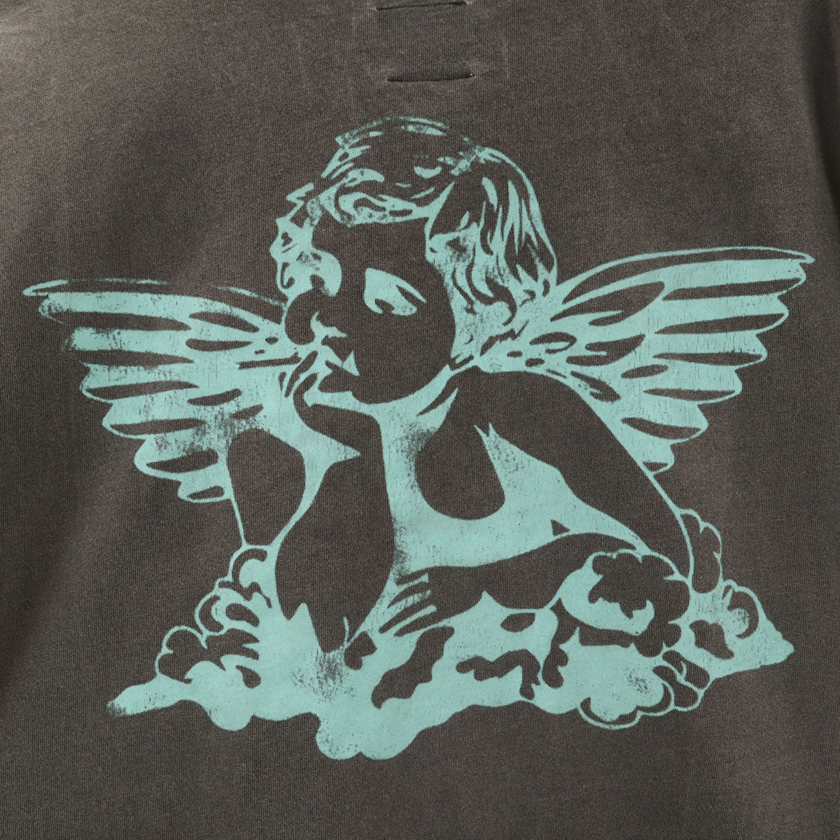 FR2 エフアールツー バックプリント エンジェル 半袖 Tシャツ M チャコールグレー メンズ