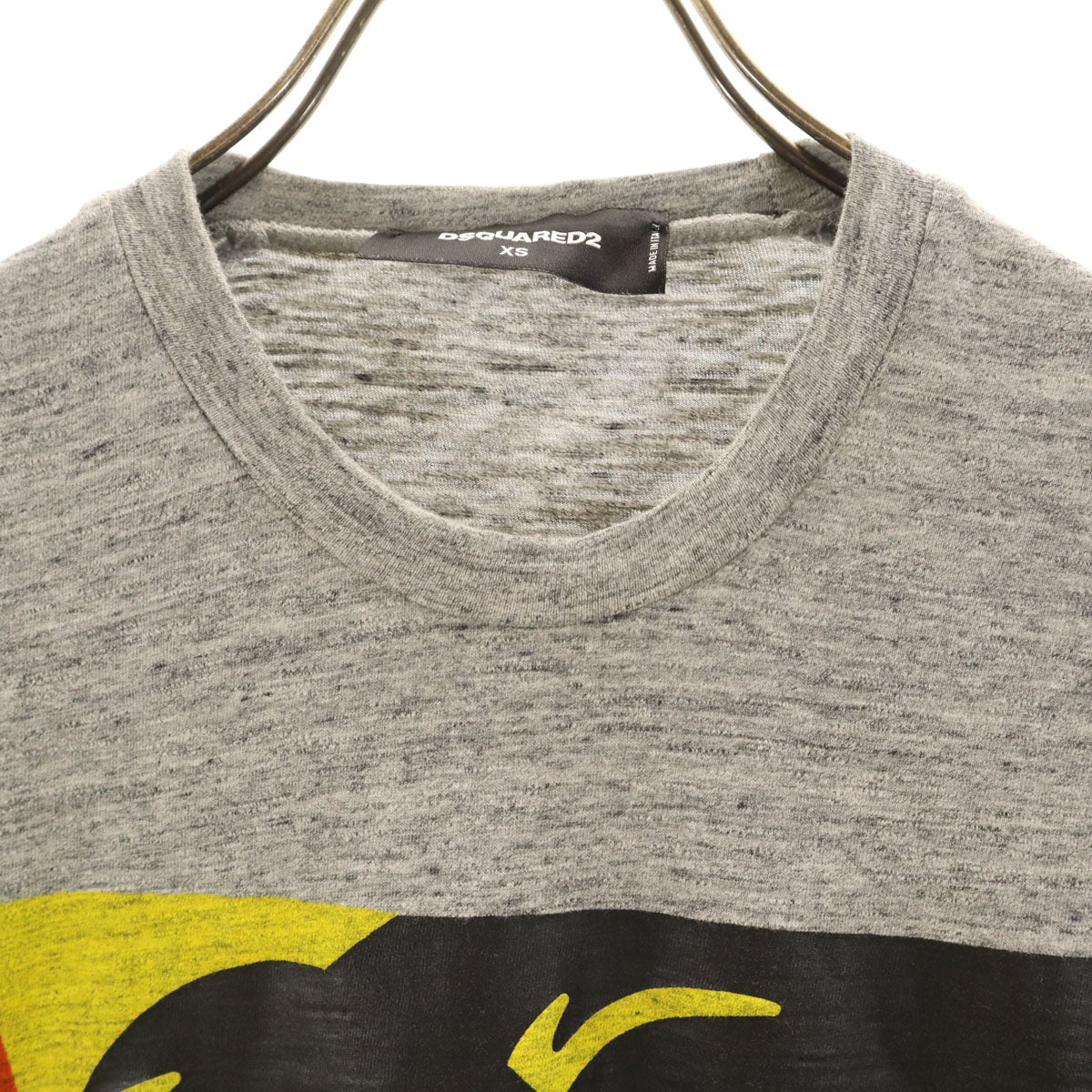 DSQUARED2 ディースクエアード イタリア製 半袖 Tシャツ XS グレー メンズ