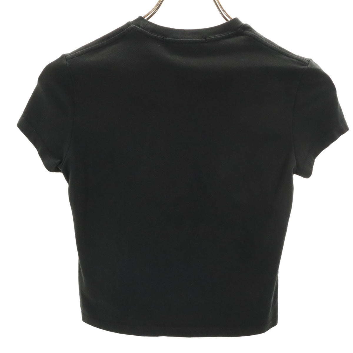 Mardi Mercredi マルディメクルディ 花 半袖 ショート丈 Tシャツ ONE SIZE ブラック レディース