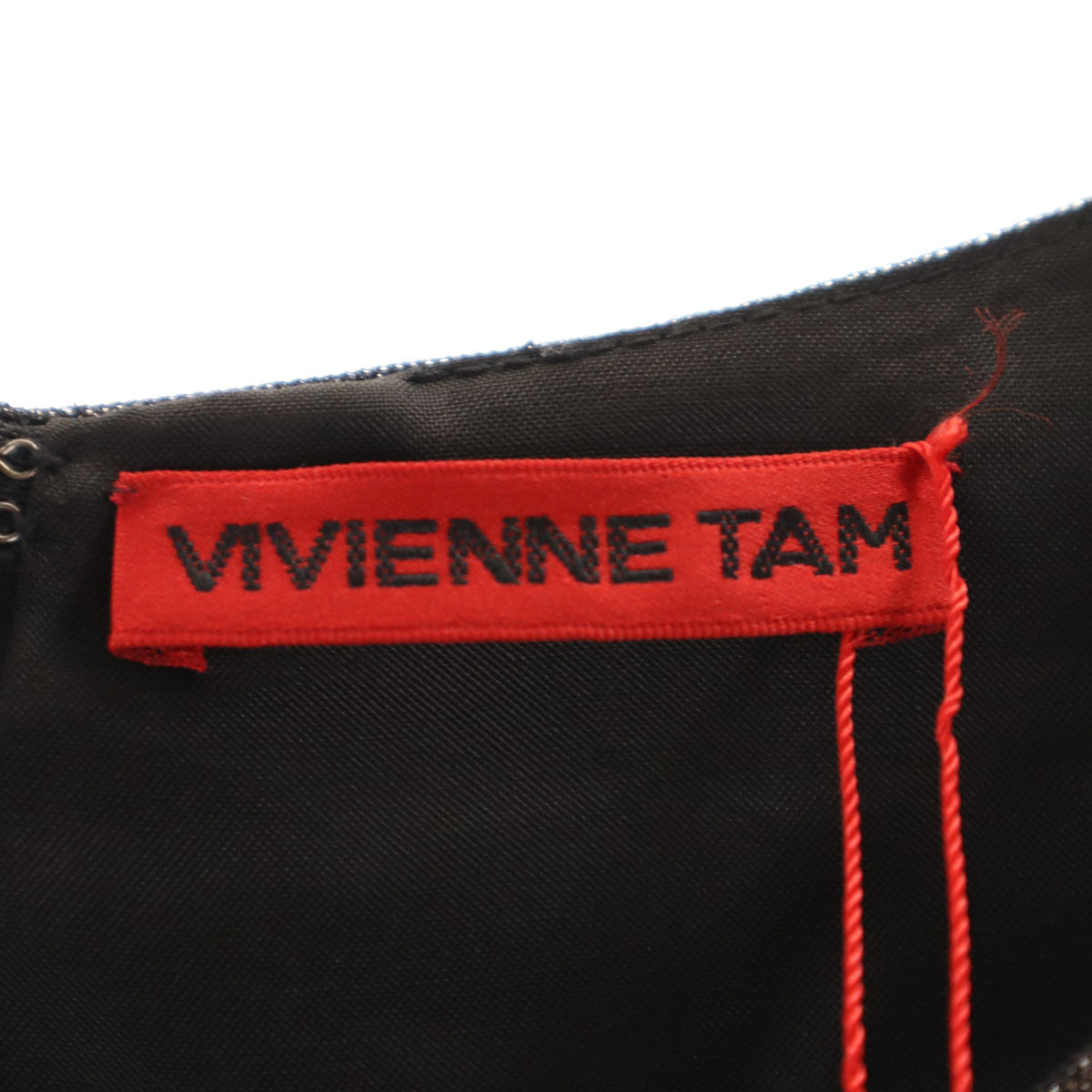 未使用 VIVIENNE TAM ヴィヴィアンタム 総柄 ノースリーブ ワンピース 0 ブラック レディース