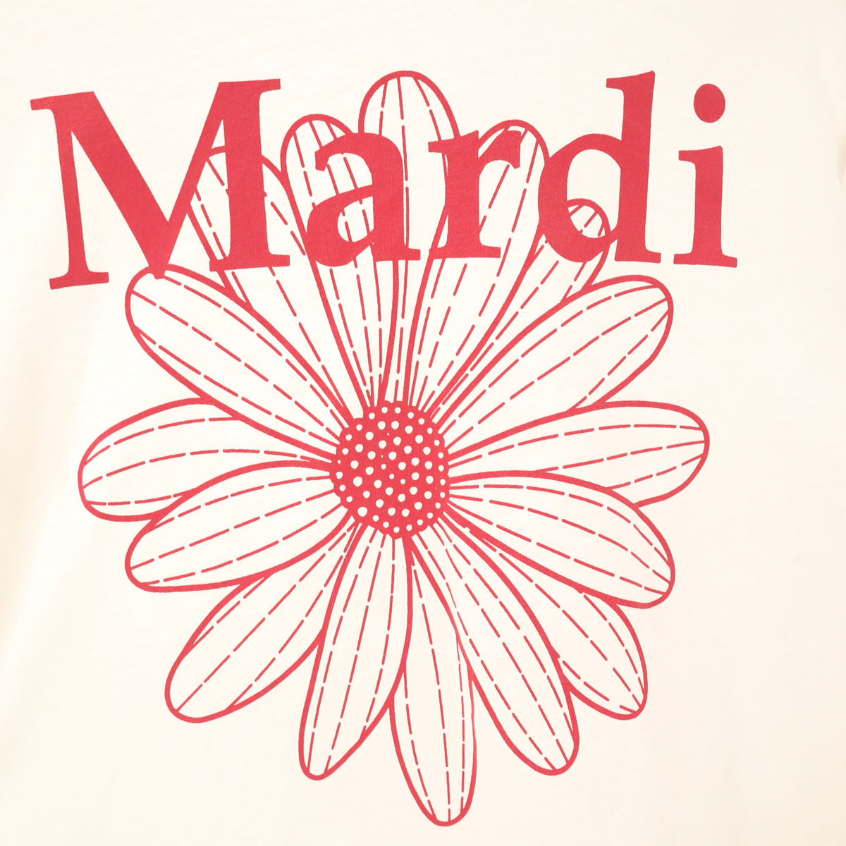 Mardi Mercredi マルディメクルディ 花 半袖 Tシャツ ホワイト レディース