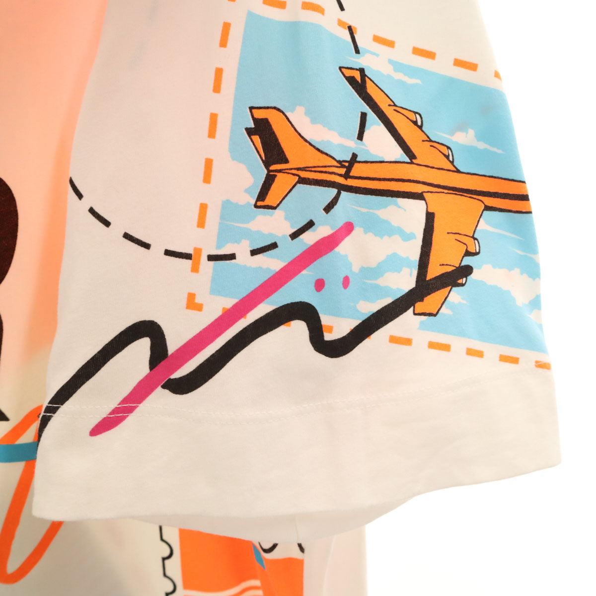 LOVEMOSCHINO ラブモスキーノ 半袖 Tシャツ ワンピース 42 ホワイト レディース