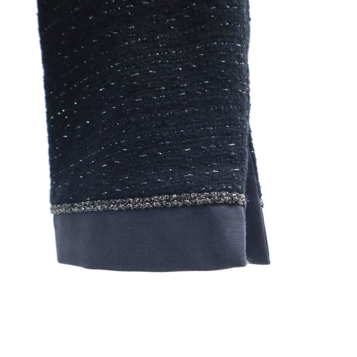 UNITED ARROWS ユナイテッドアローズ ツイードジャケット 38 濃紺 レディース