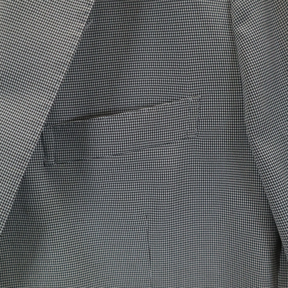 GREEN LABEL RELAXING UNITED ARROWS グリーンレーベルリラクシング ユナイテッドアローズ ACTIVE PLUS ハウンドトゥース柄 テーラードジャケット 44 グレー 千鳥格子 アンコン メンズ