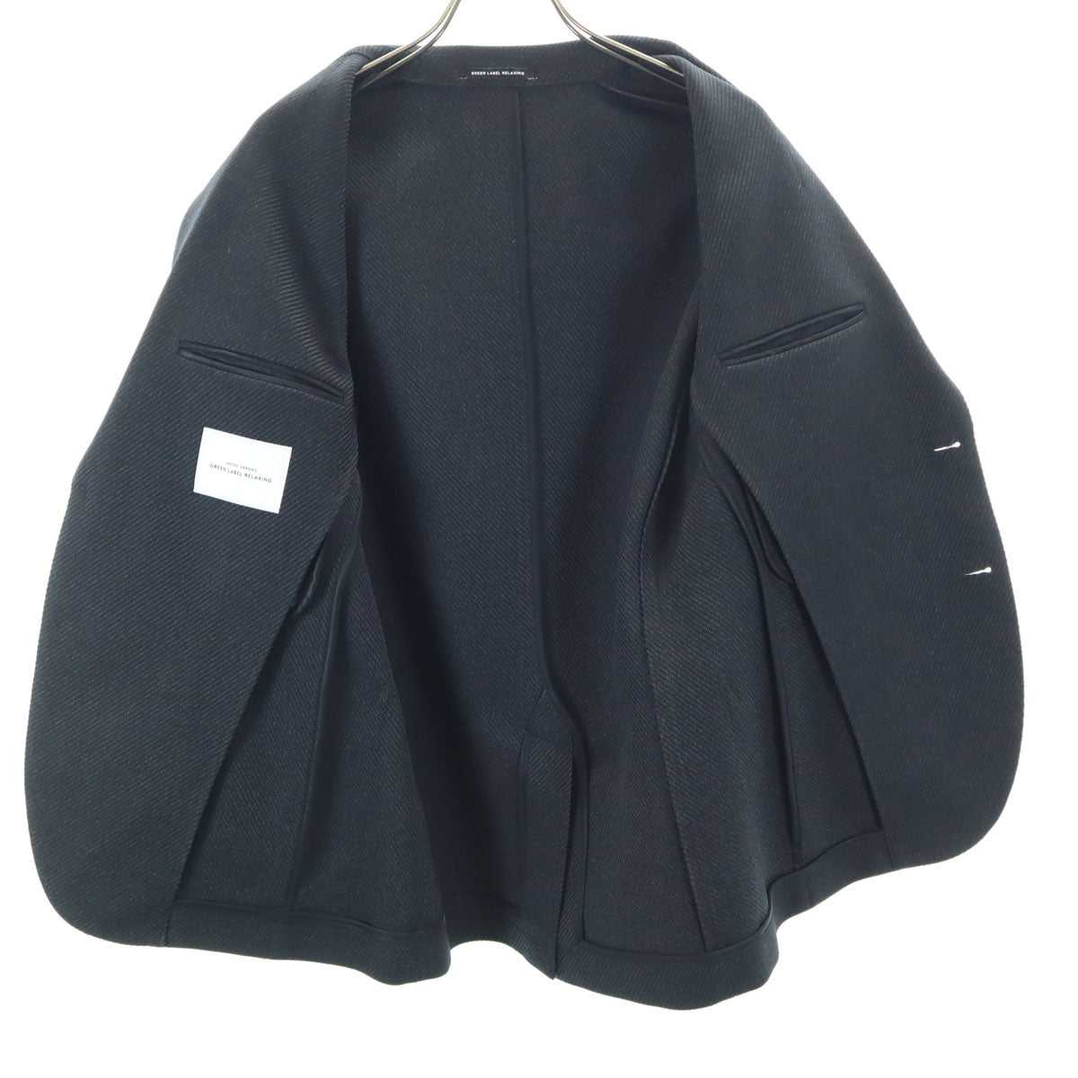 GREEN LABEL RELAXING UNITED ARROWS グリーンレーベルリラクシング ユナイテッドアローズ テーラードジャケット 44 チャコール アンコン メンズ