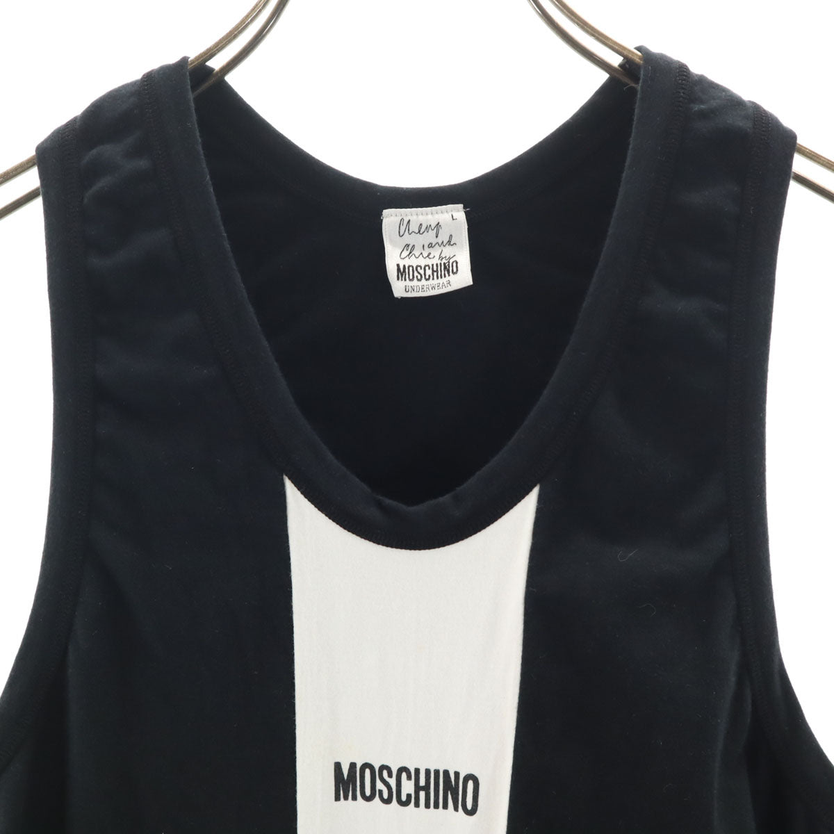 MOSCHINO CHEAP AND CHIC モスキーノ チープ＆シック タンクトップ L ブラック レディース