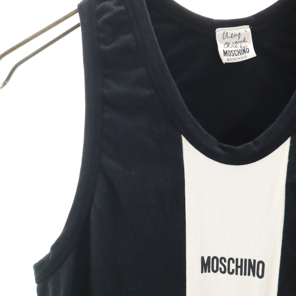 MOSCHINO CHEAP AND CHIC モスキーノ チープ＆シック タンクトップ L ブラック レディース