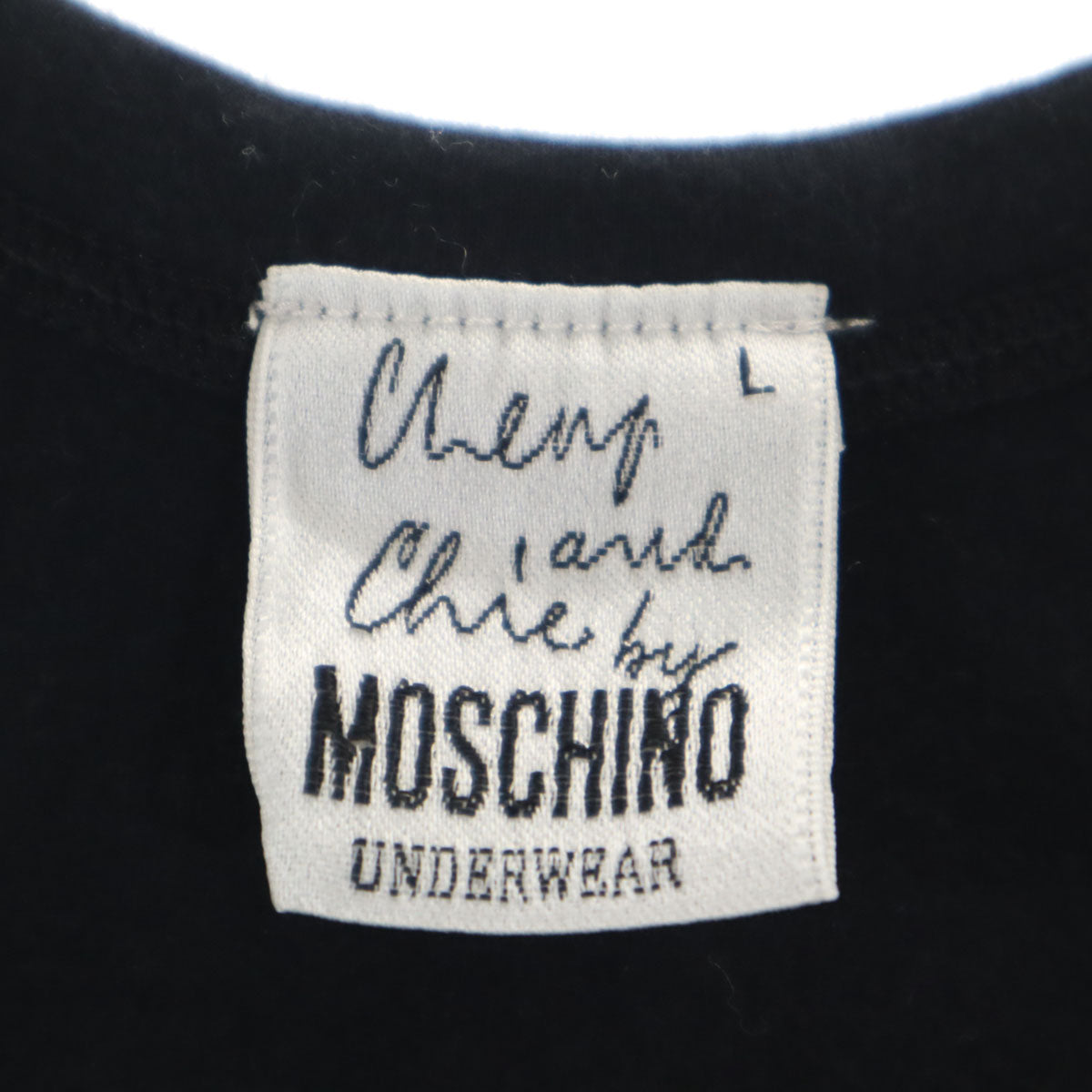 MOSCHINO CHEAP AND CHIC モスキーノ チープ＆シック タンクトップ L ブラック レディース