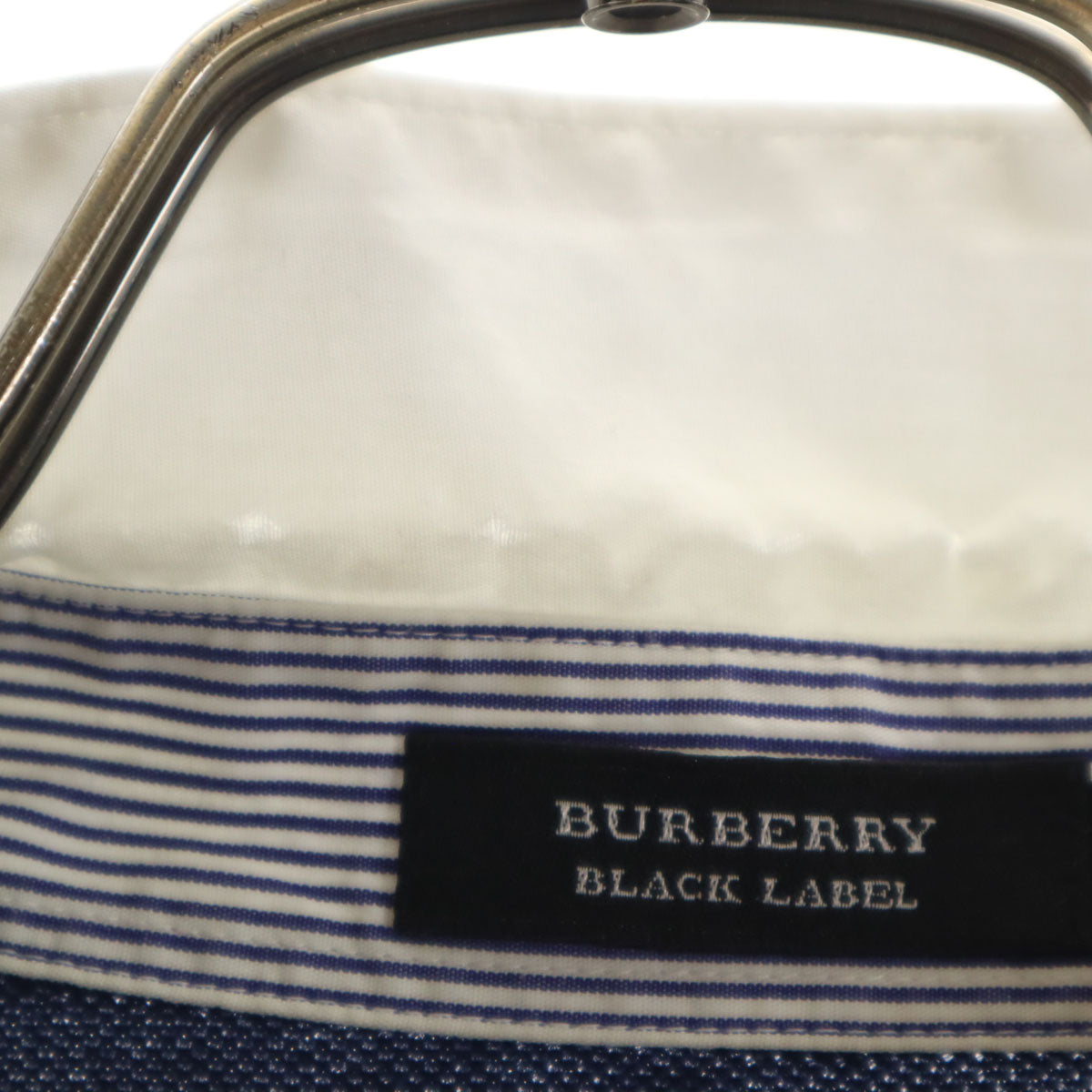 BURBERRY BLACK LABEL バーバリーブラックレーベル 日本製 半袖 ポロシャツ 3 ネイビー 三陽商会 メンズ