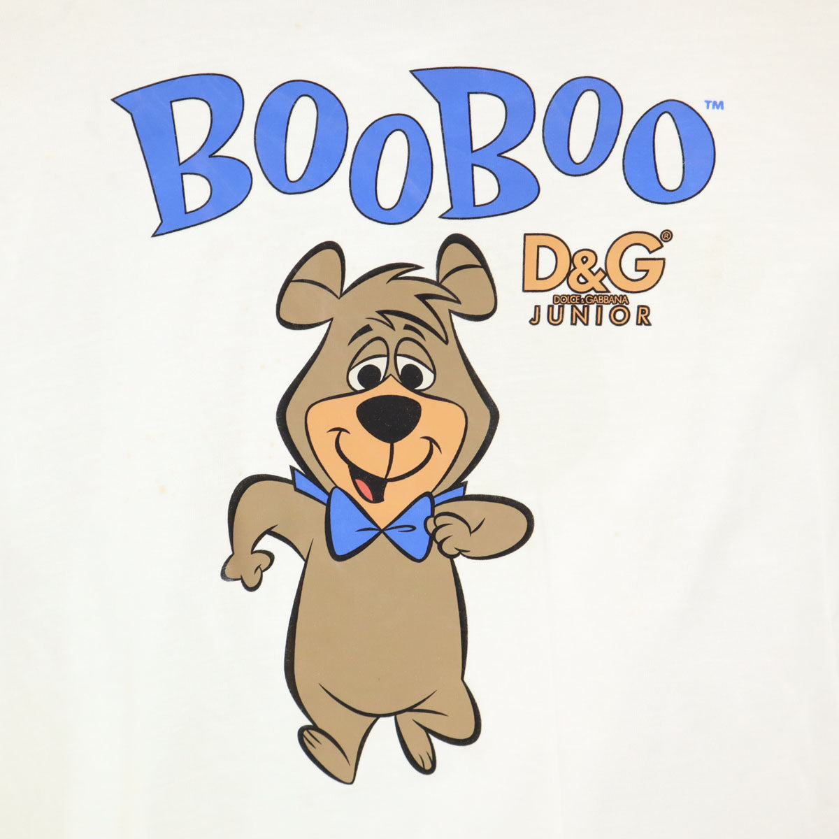 D&G DOLCE&GABBANA JUNIOR ディーアンドジードルチェアンドガッバーナ ジュニア イタリア製 BooBoo 半袖 Tシャツ 6 ホワイト キッズ