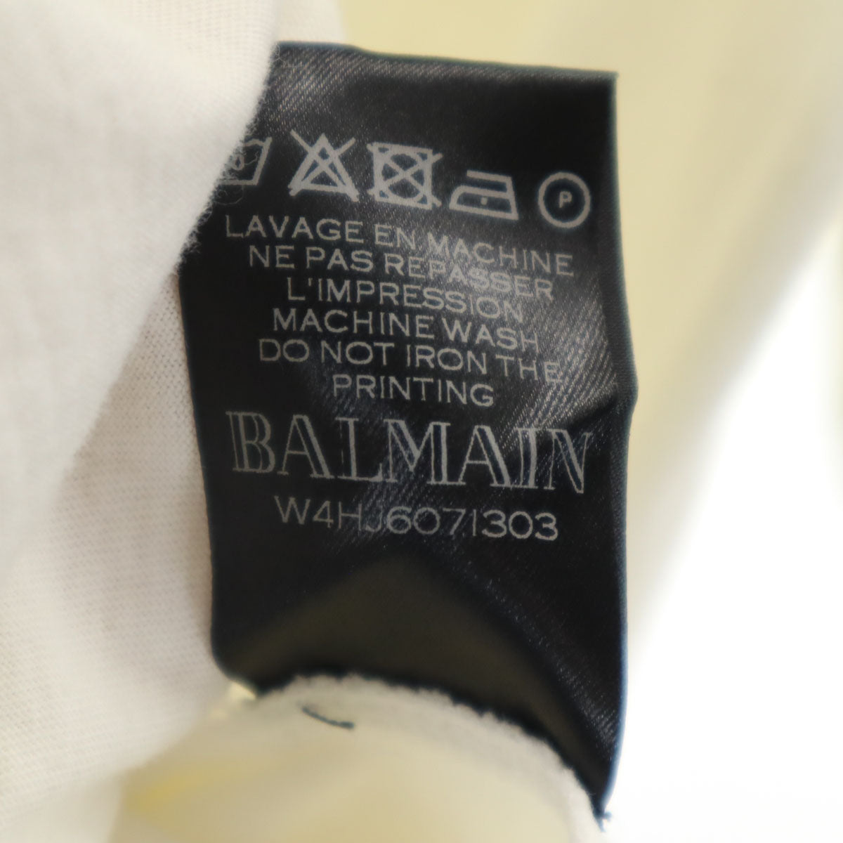 BALMAIN バルマン 半袖 Tシャツ S ホワイト メンズ