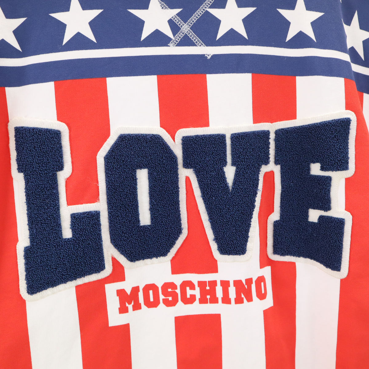 LOVEMOSCHINO ラブモスキーノ フレンチスリーブ スウェット M ホワイト レディース