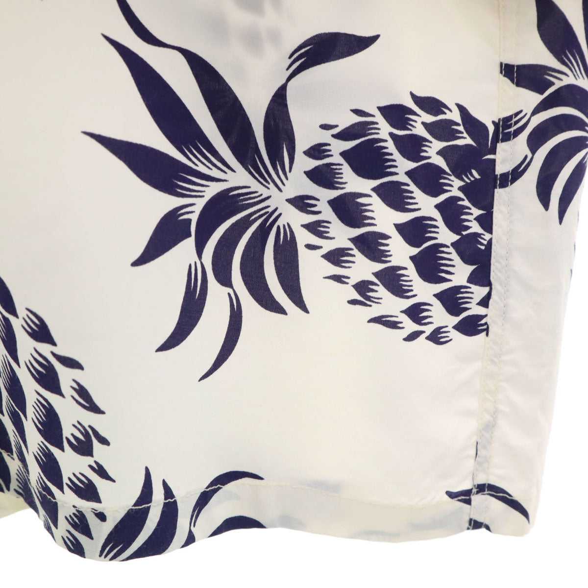 SUN SURF サンサーフ 日本製 Duke Kahanamok スペシャルエディション パイナップル 半袖 アロハシャツ L ホワイト DK36201 東洋エンタープライズ デューク カハナモク 箱付き メンズ