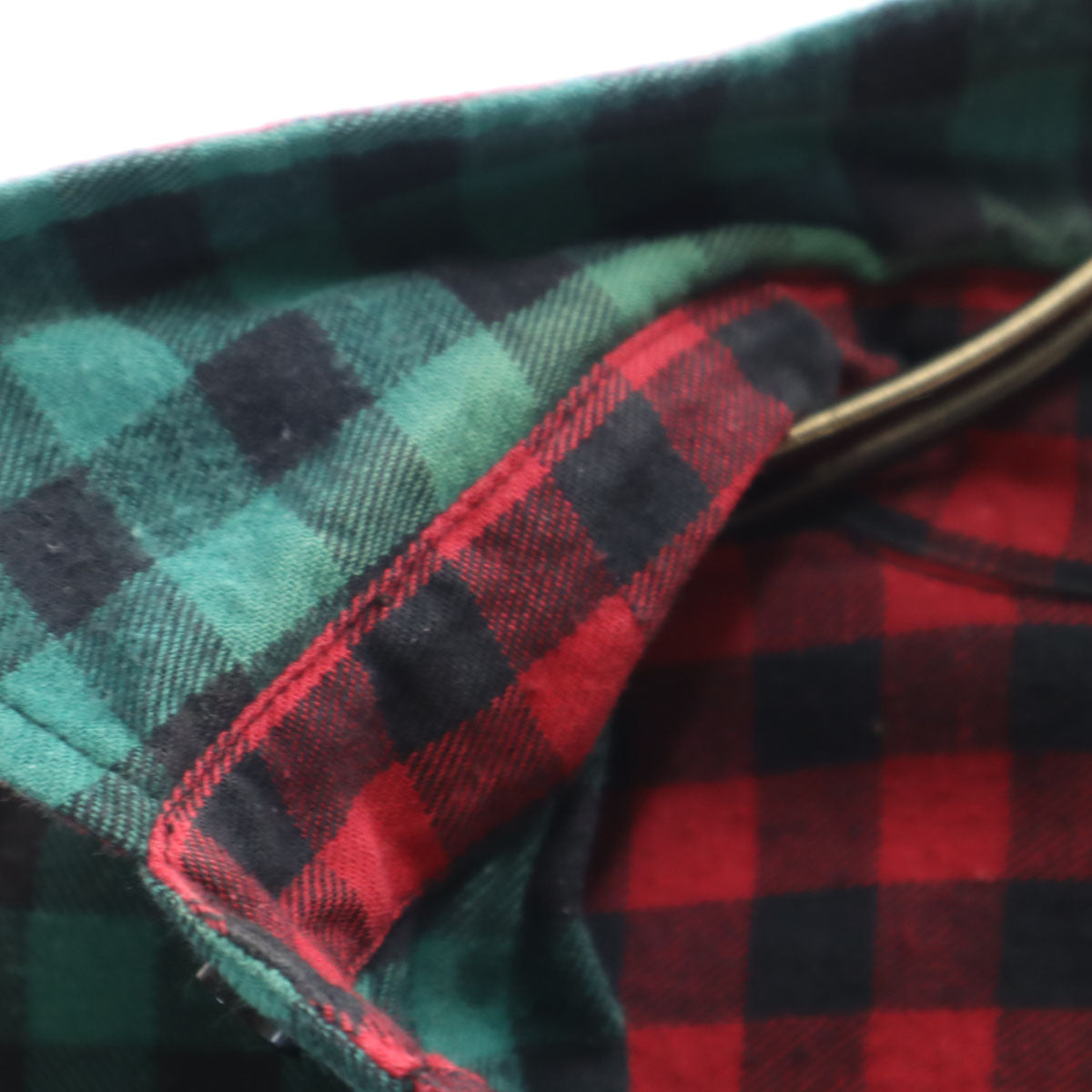 STUSSY ステューシー チェック柄 長袖 コットン ネルシャツ S グリーン メンズ