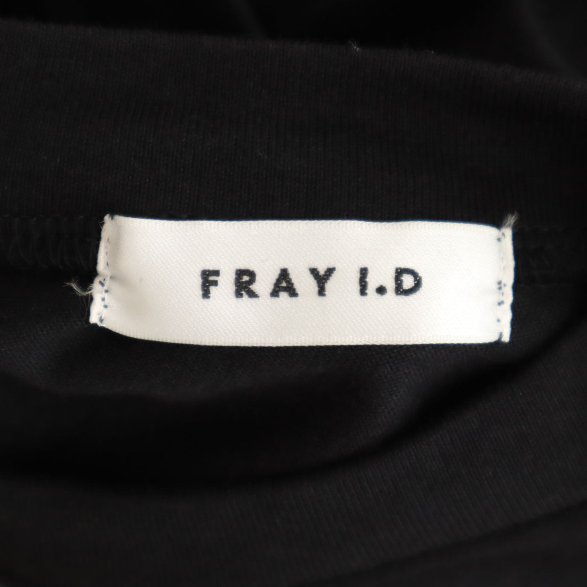 未使用 FRAY I.D フレイアイディー 7分袖 パフスリーブ ストレートカット ワンピース F ブラック レディース