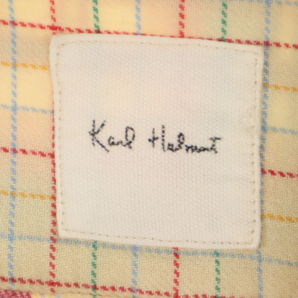 Karl Helmut カールヘルム チェック柄 長袖 シャツ ベージュ メンズ