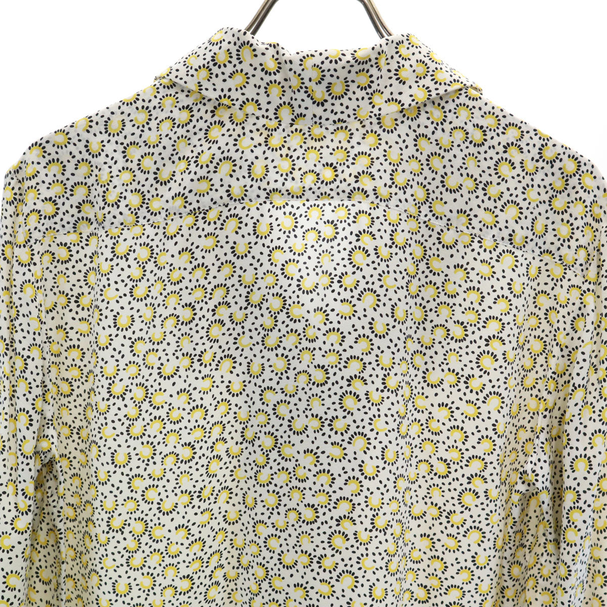 タグ付 CELINE 現行タグ シルク ドット ボウタイブラウス イエロー 36 タグ付 CELINE 現行タグ シルク ドット ボウタイブラウス イエロー 36