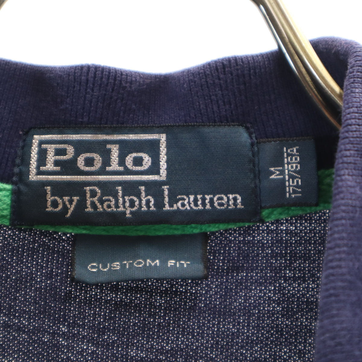 Polo by Ralph Lauren ポロバイラルフローレン ビッグポニー刺繍 半袖 ポロシャツ M ネイビー 鹿の子 メンズ