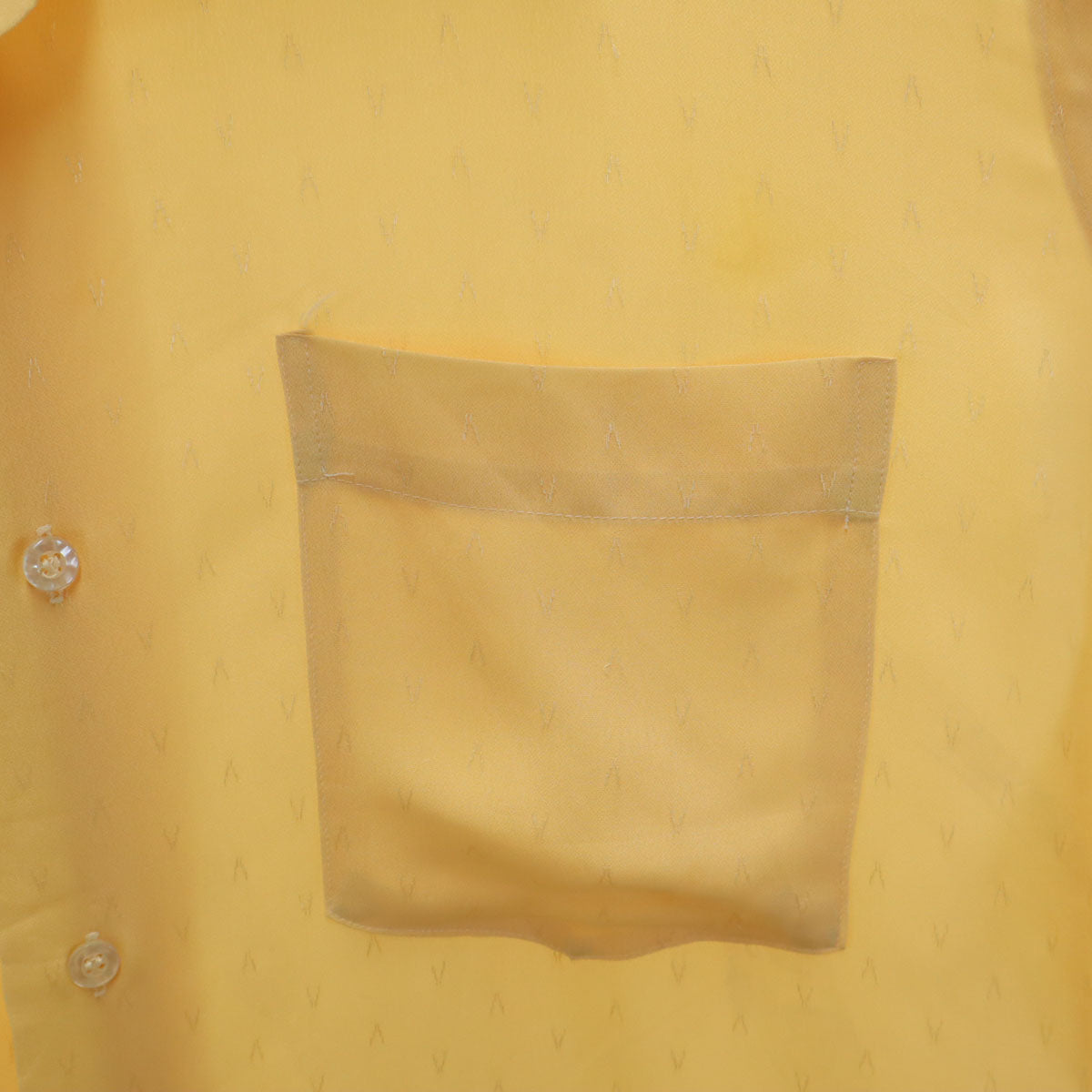70s ヴィンテージ 長袖 シャツ イエロー メンズ